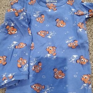 GAP Kids Blue and Orange Fish Pajama Set